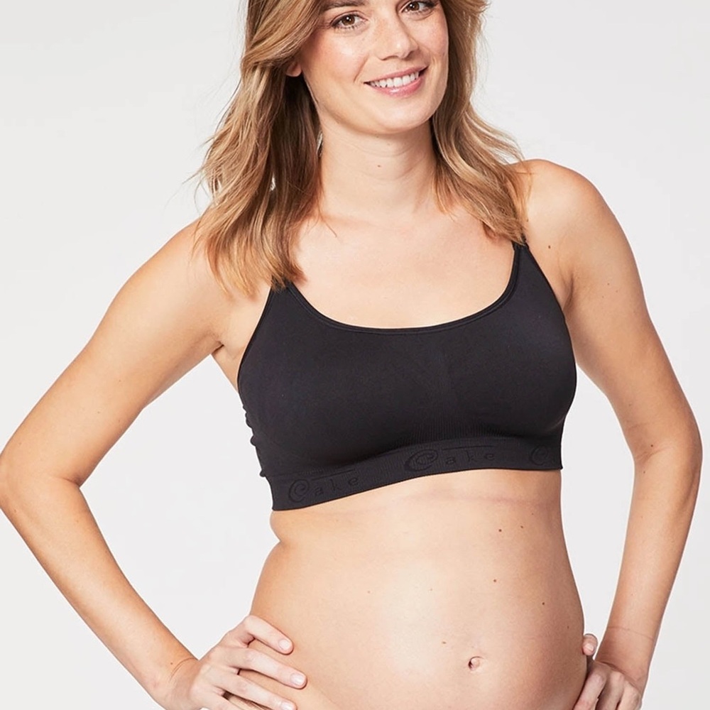 Seamless Black Maternity Bra